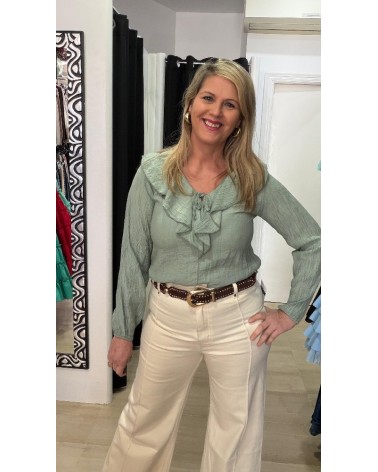 5168 Verde Blusa Just