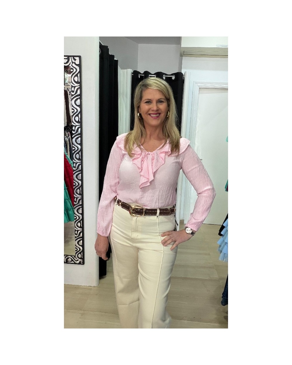 5169 Rosa Blusa Just