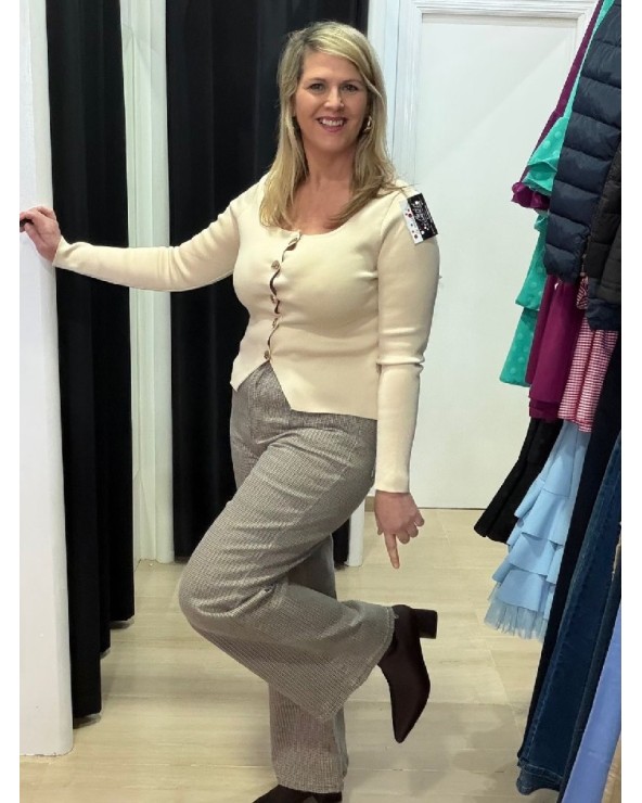 5175 Beige Pantalon Sewelly