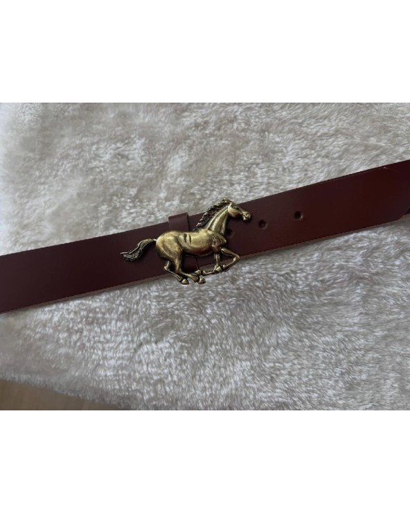 5200  Chocolate Cinturon silueta Caballo HE0017