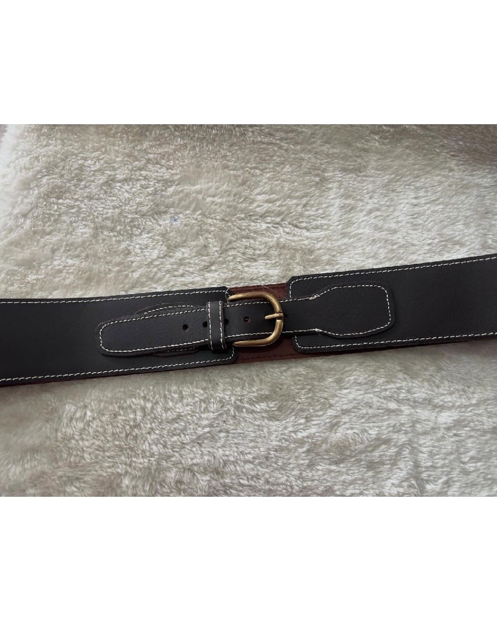 5203  Chocolate Fajin liso hebilla LC613221