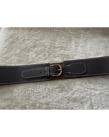 5203  Chocolate Fajin liso hebilla LC613221