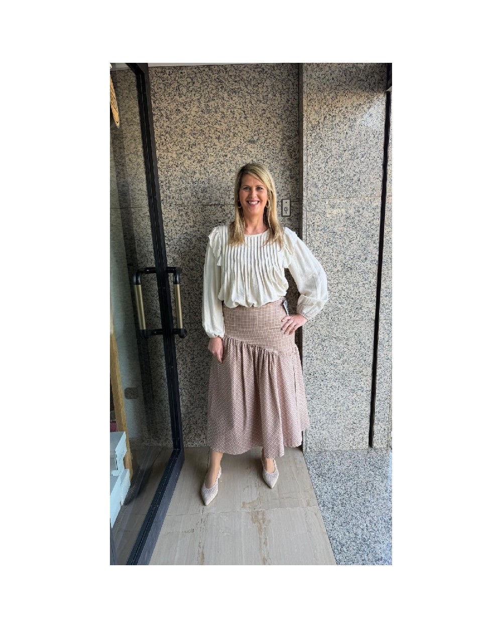 5216 Beige Falda Taki