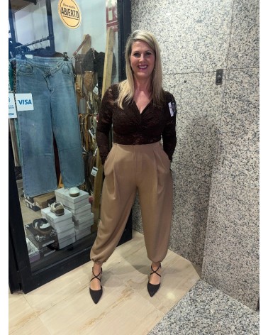 5221  Chocolate Blusa Lissit