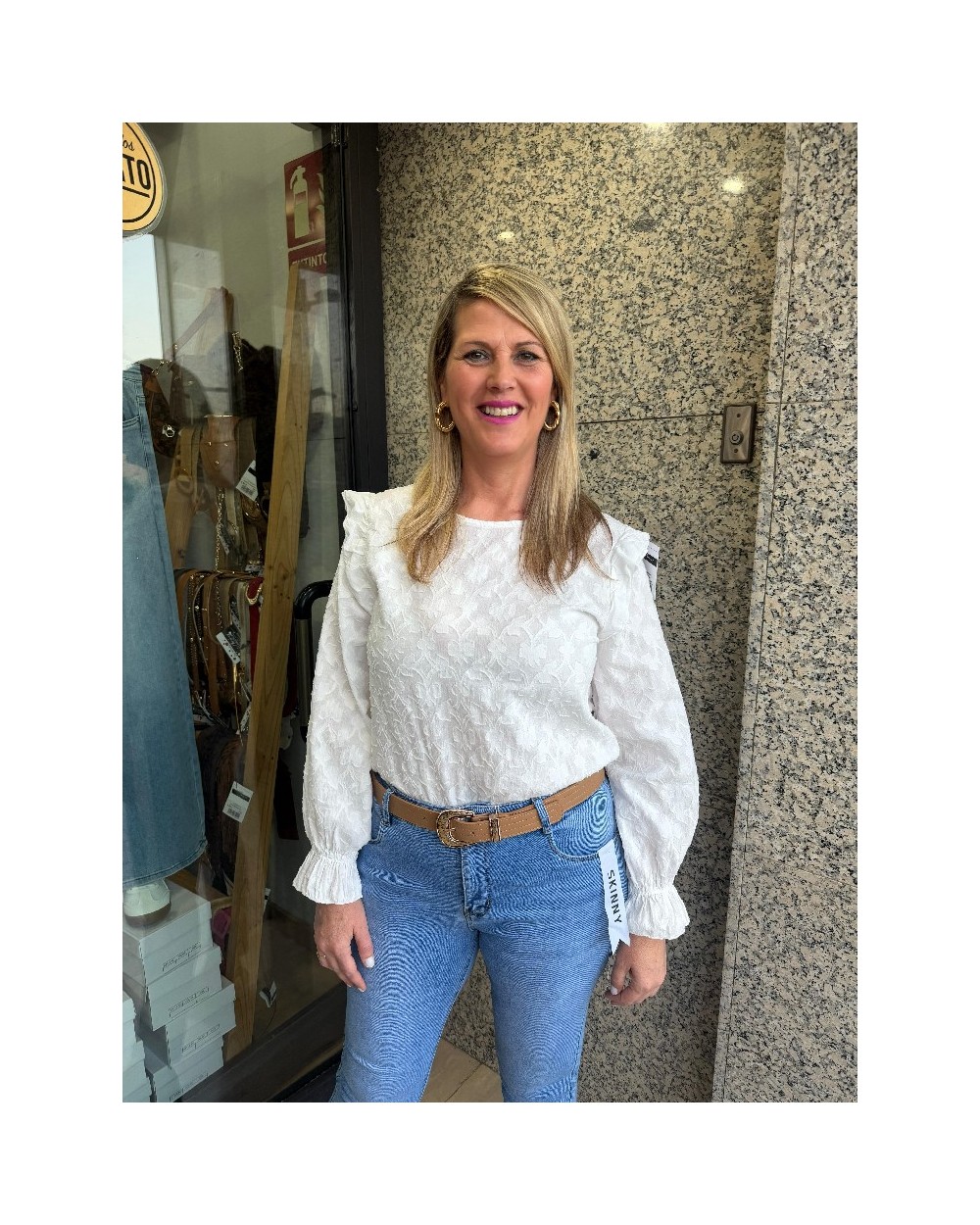 5222 Blanco Blusa Sense