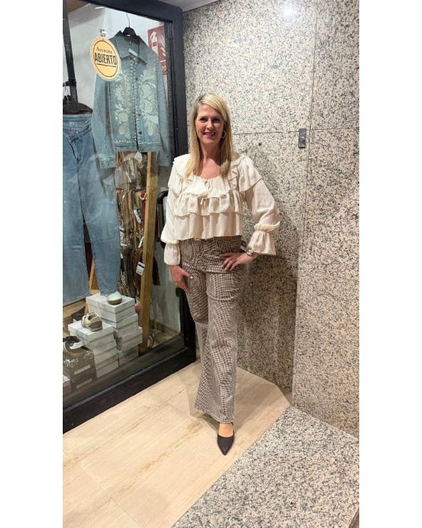 5236 Beige Blusa Fuenlabrada