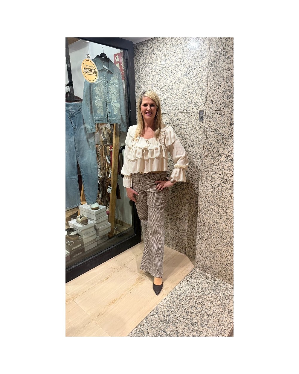 5236 Beige Blusa Fuenlabrada