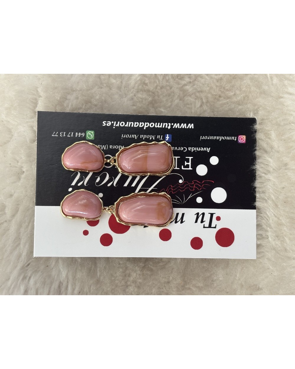 5268 Rosa Pendientes Gravedad