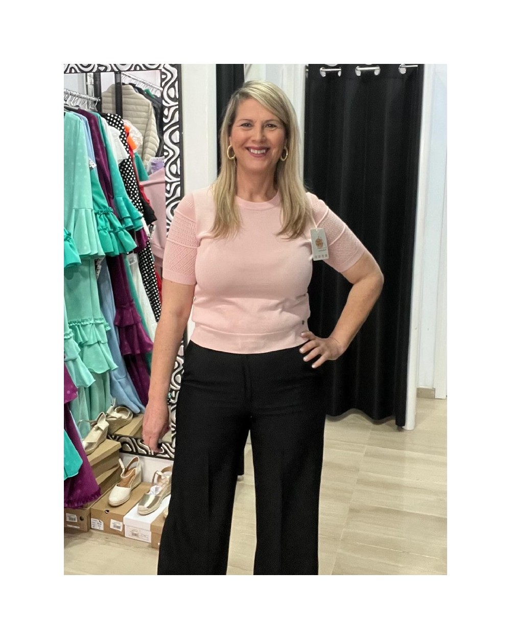 5289 Rosa Jersey Ecru hilo