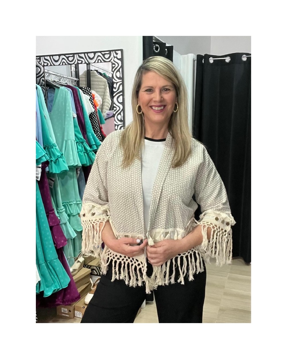 5290 Beige Kimono Sumitra