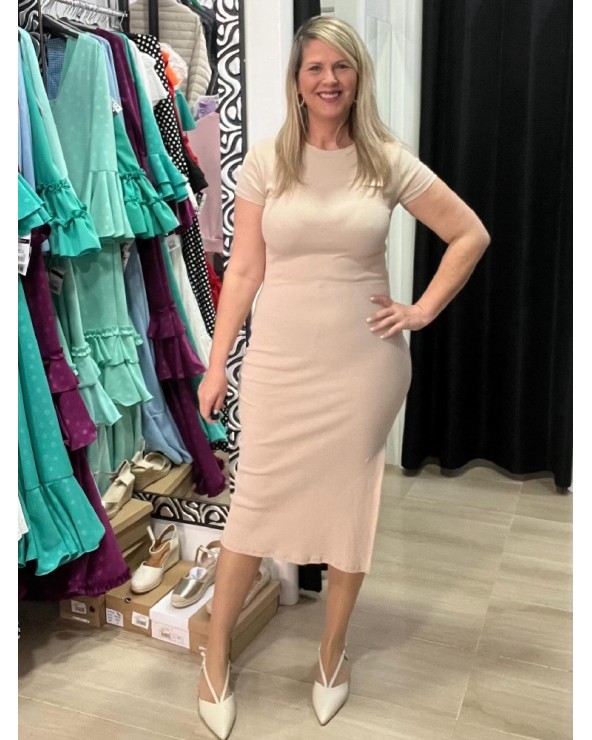 5292 Beige Vestido Jay