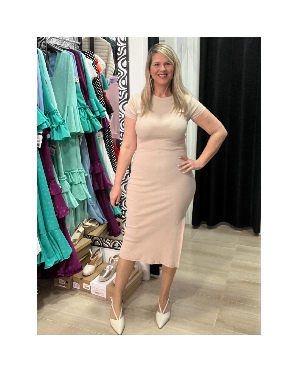 5292 Beige Vestido Jay