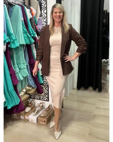 5293  Chocolate Blazer MS sin forro