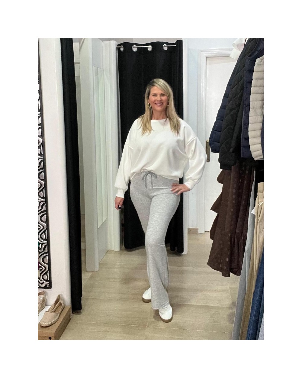 5302 Blanco Sudadera Basicona