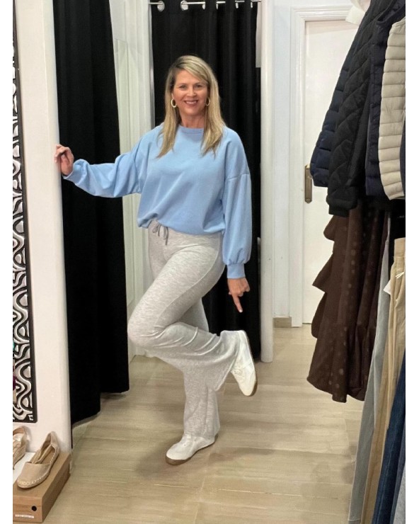 5303 Celeste Sudadera Basicona