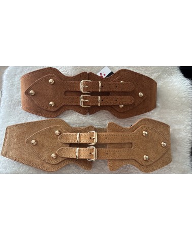 5316 Camel Cinturon Doble Hebilla