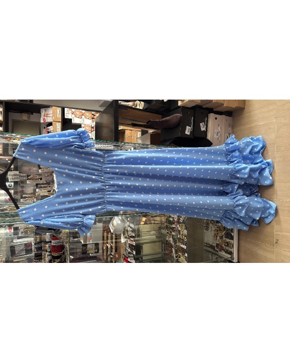 5319 Azul Vestido Carruaje Lunar flameco