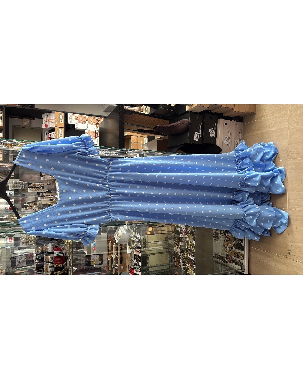 5319 Azul Vestido Carruaje Lunar flameco