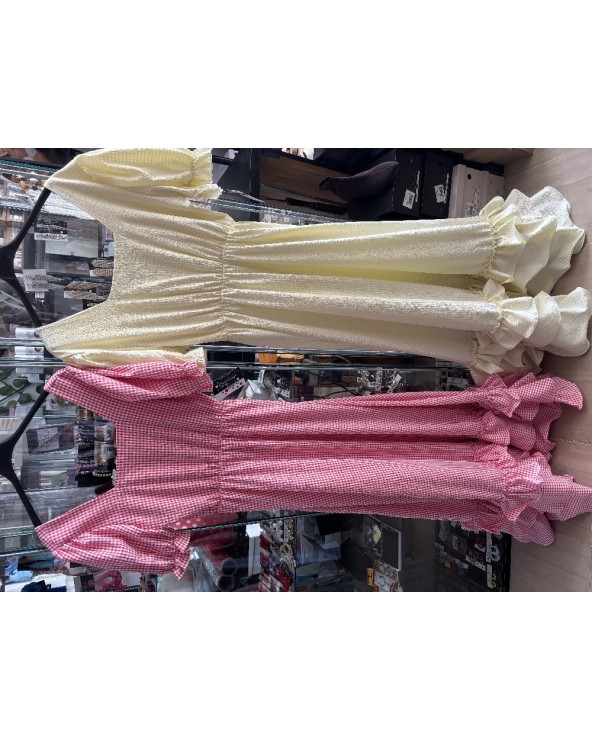5320 Amarillo Vestido Carruaje Flamenco