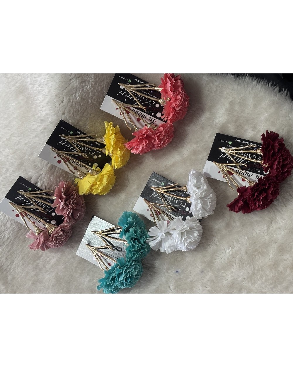 5325 Burdeo Pendientes Clavel V