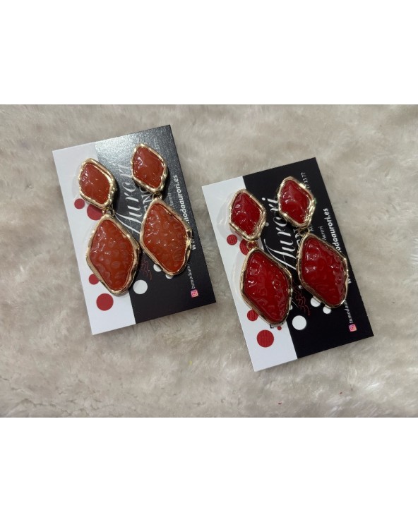 5327 Burdeo Pendientes Double