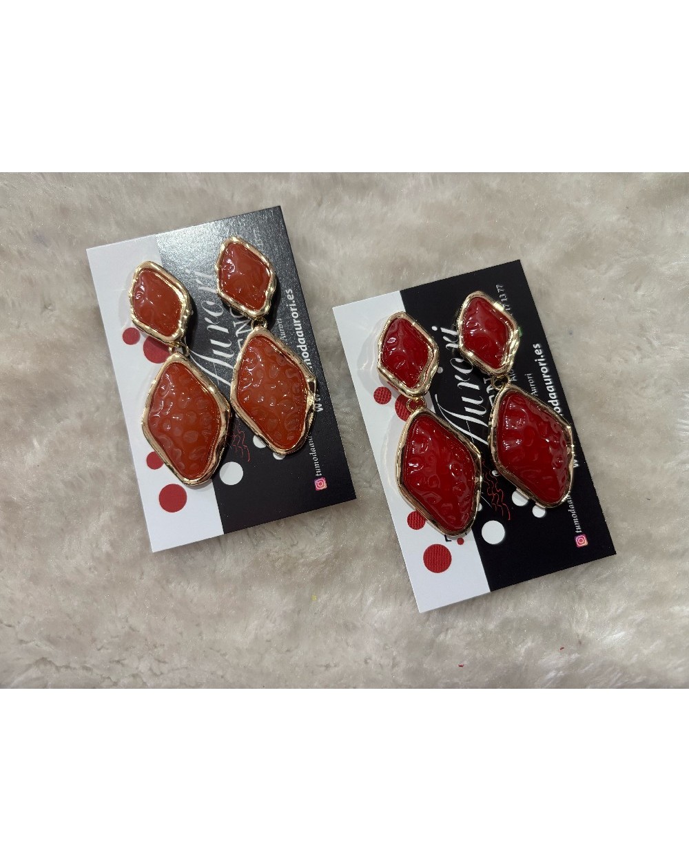 5327 Burdeo Pendientes Double