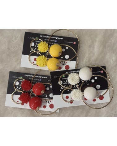 5328 Amarillo Pendientes Cadmio