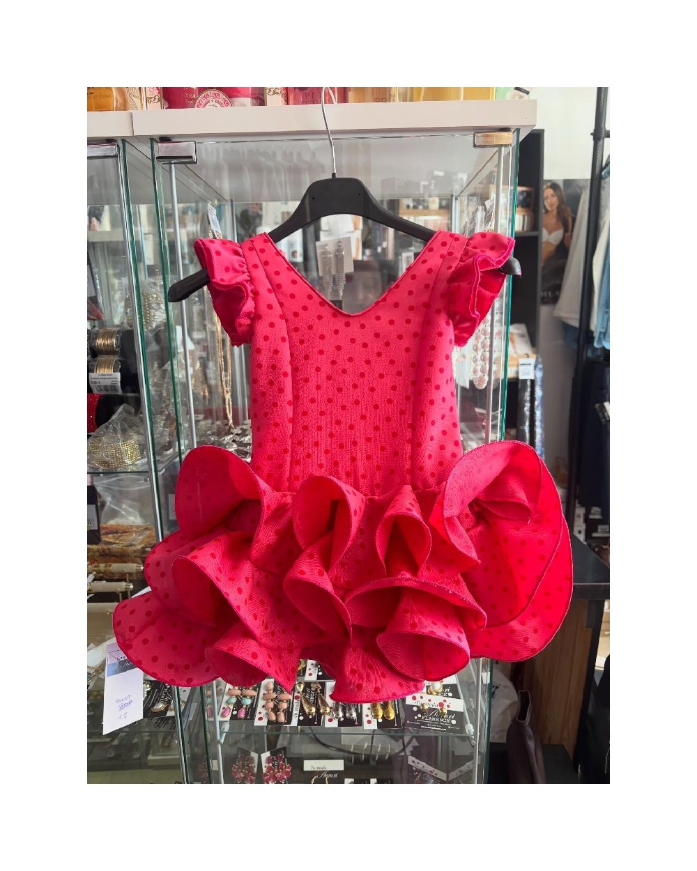 5340 Rosa Vestido Fresa Peque Flamenca