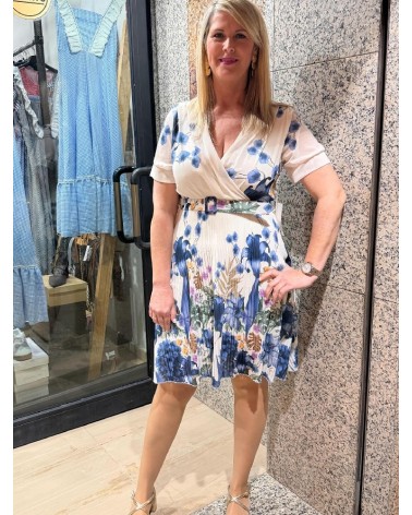 5342 Azul Vestido Mica