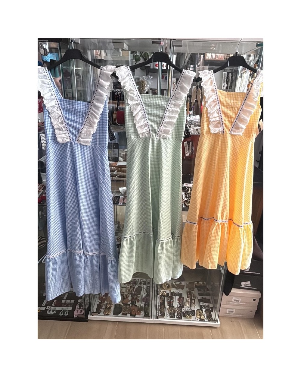 5352 Amarillo Vestido Coleto Kids Flamenco