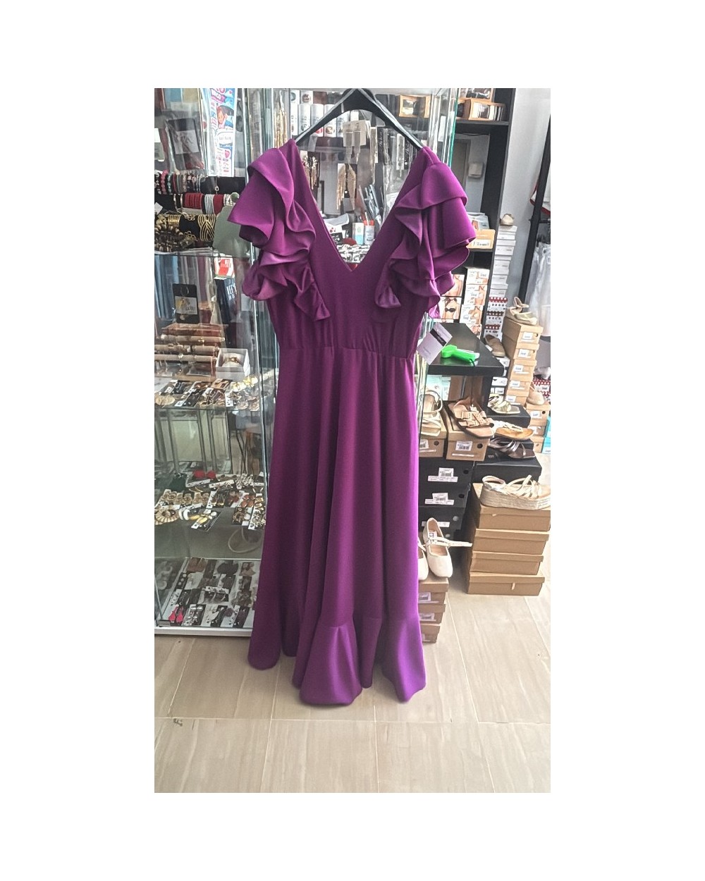 5406 Buganvilla Vestido Anastasha Flamenca