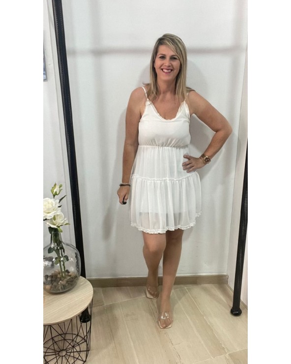 560 Blanco Vestido Jazmin