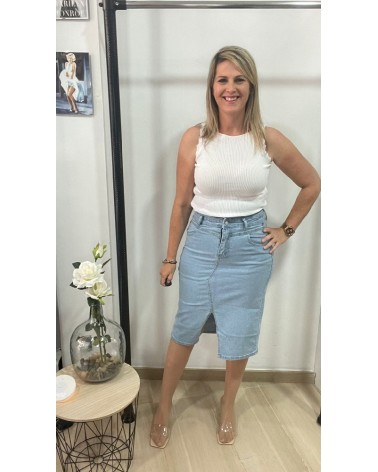 575 Azul Falda Jeans