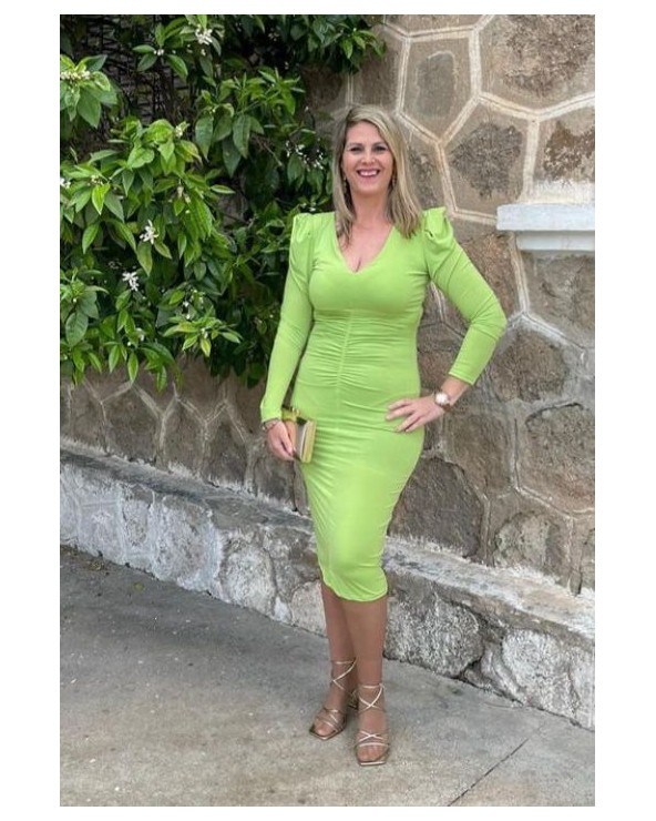 638 Verde Vestido Roy