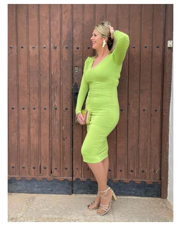 639 Verde Vestido Roy