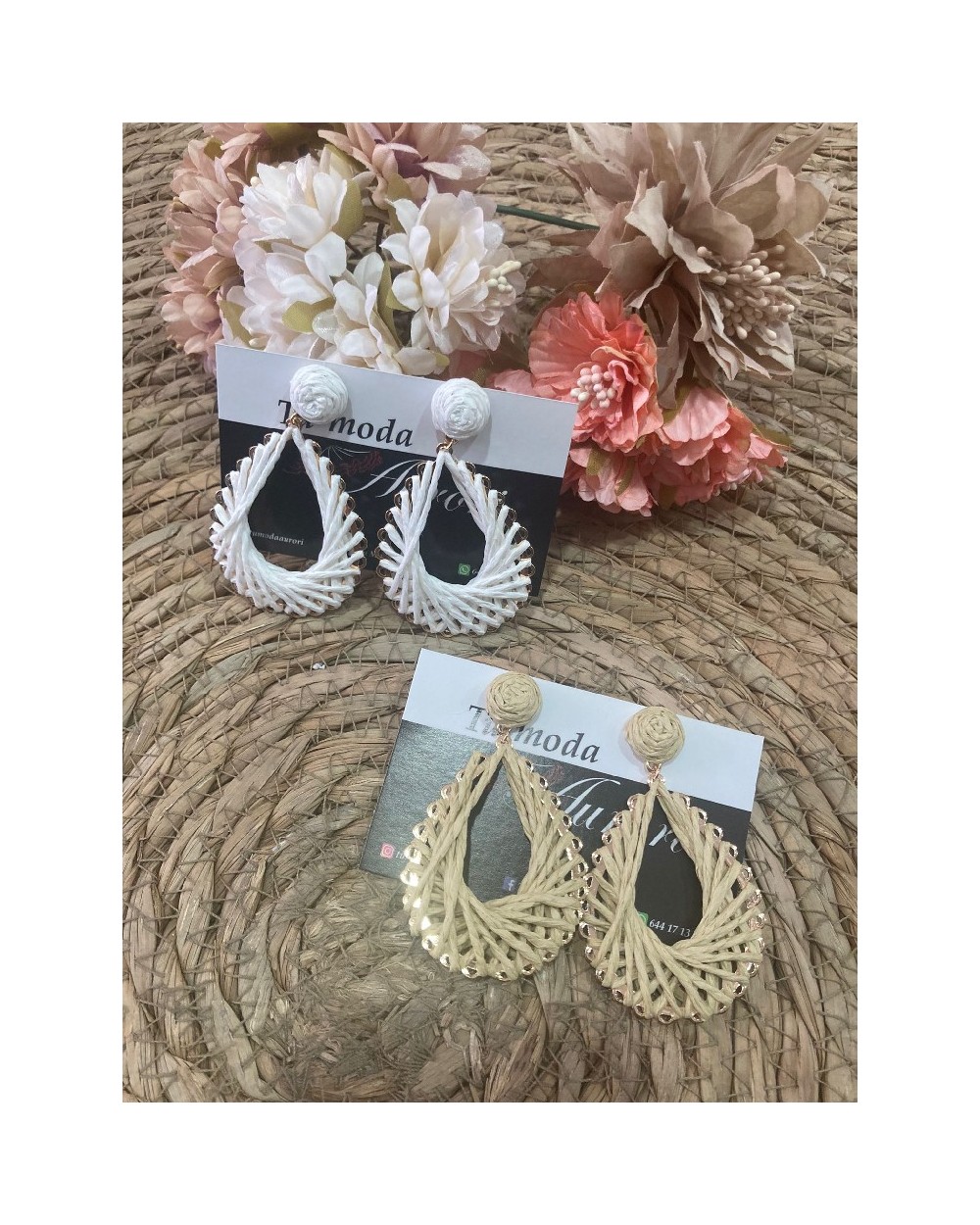 936 Beige Pendientes Jewelr