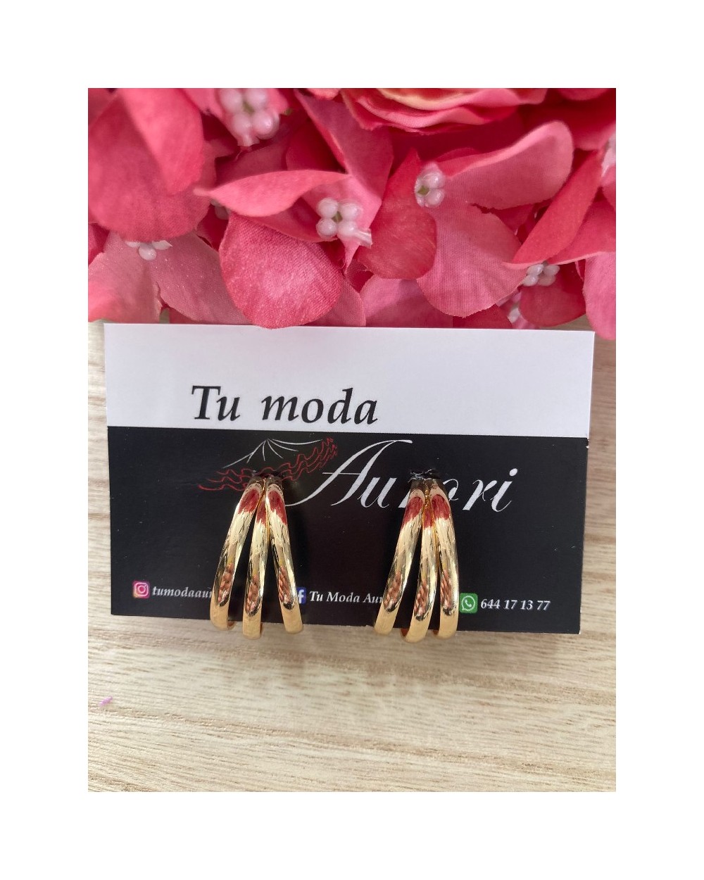 985 Dorado Pendientes Malaga